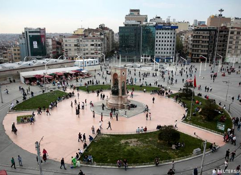 Taksim Square from above